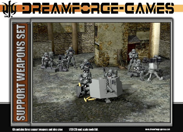 Wargames Factory 28mm Dream Forge Games: Eisenkern Stormtroopers Heavy Weapons 