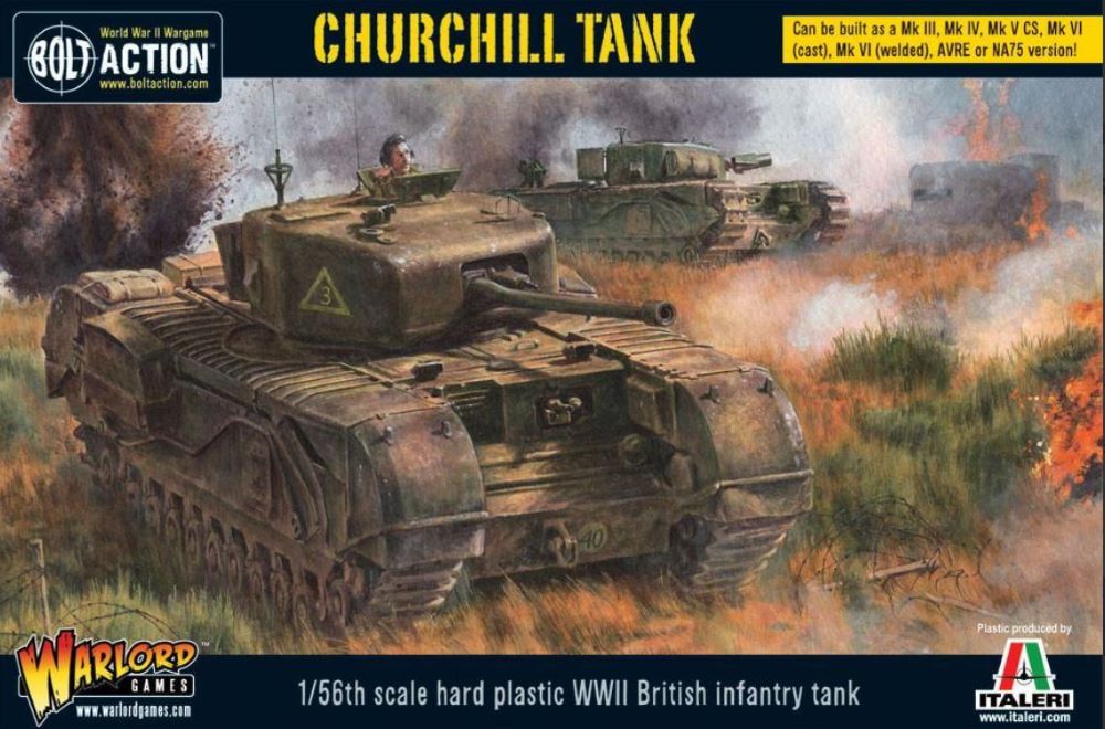 Warlord Games 28mm Bolt Action: WWII Churchill British Infantry Tank (Plastic)