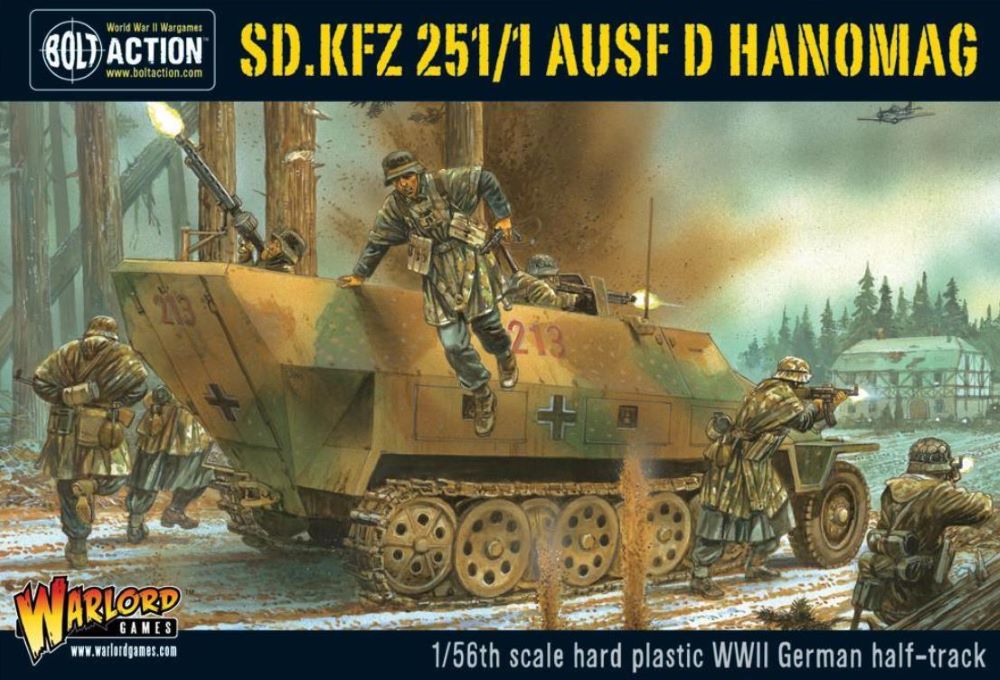 Image 0 of Warlord Games 28mm Bolt Action: WWII SdKfz 251/1 Ausf D Hanomag German Halftrack
