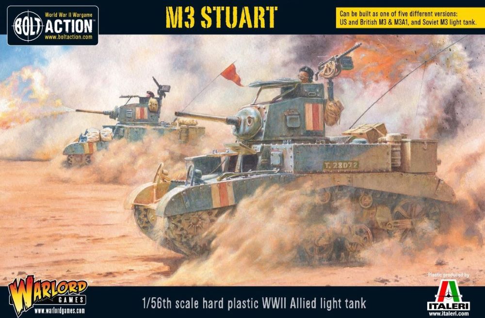 Warlord Games 28mm Bolt Action: WWII M3 Stuart Allied Light Tank (Plastic)