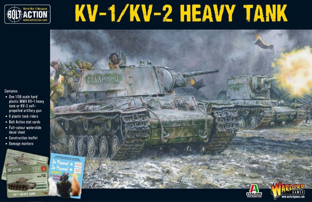 Warlord Games 28mm Bolt Action: WWII KV1/KV2 Soviet Heavy Tank (Plastic)