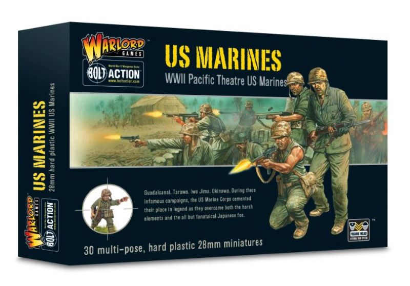 Image 0 of Warlord Games 28mm Bolt Action: WWII US Pacific Theatre Marines (30) (Plastic)