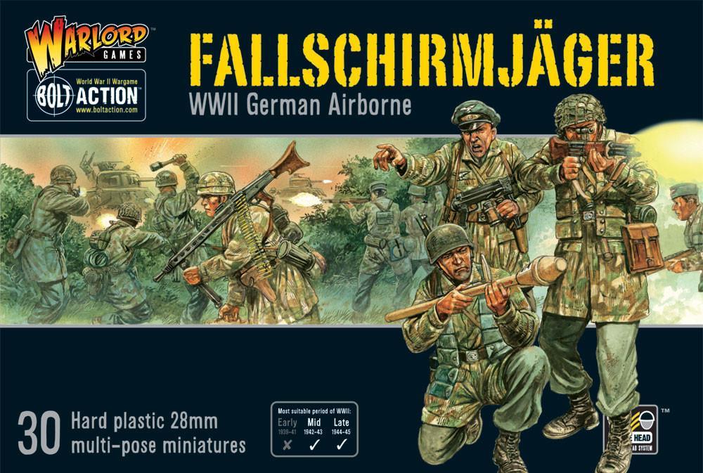 Image 0 of Warlord Games 28mm Bolt Action: WWII German Airborne Fallschirmjager (30) (Plast