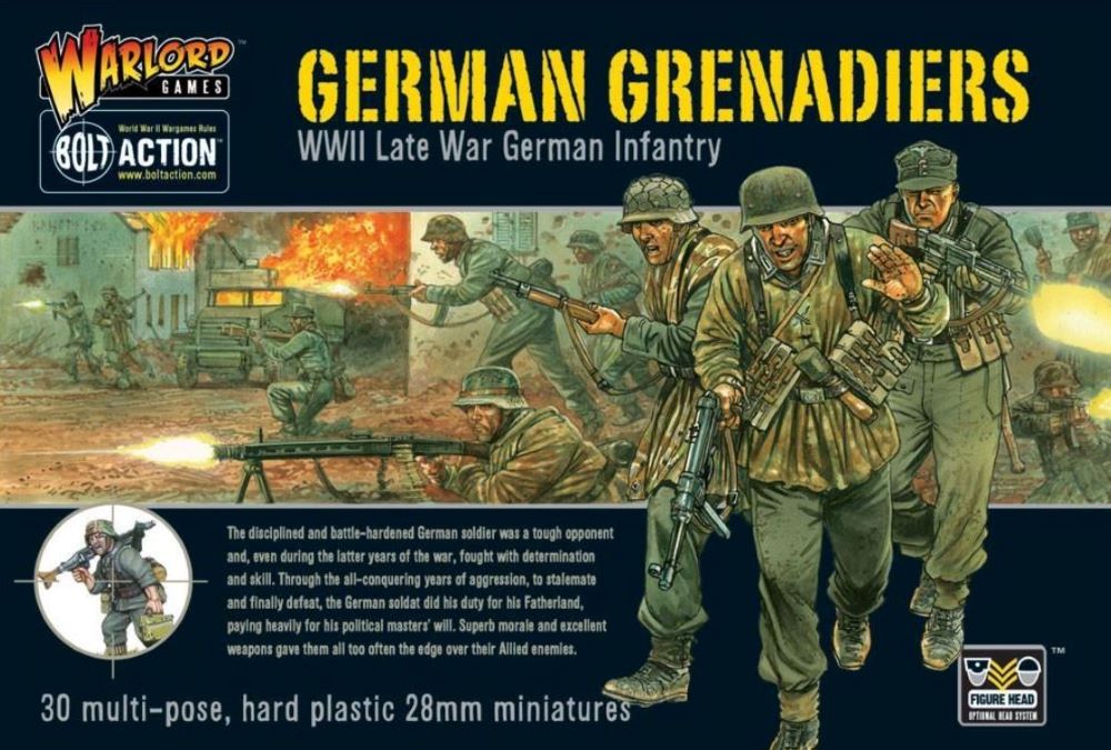 Warlord Games 28mm Bolt Action: WWII Late War German Grenadiers (30) (Plastic)