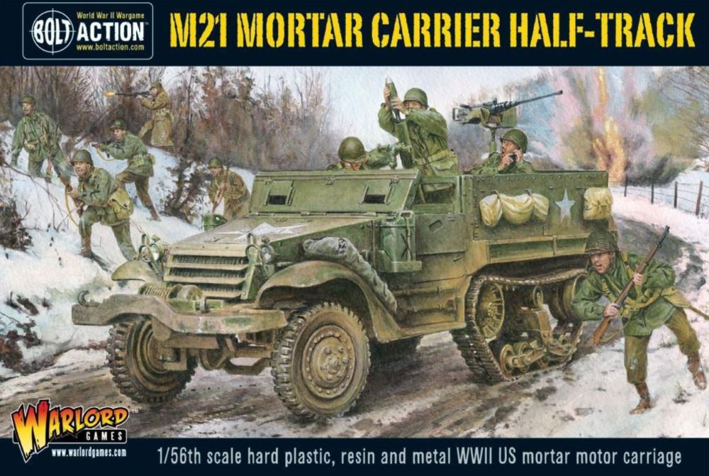 Image 0 of Warlord Games 28mm Bolt Action: WWII M21 Mortar Carrier US Halftrack (Plastic w/