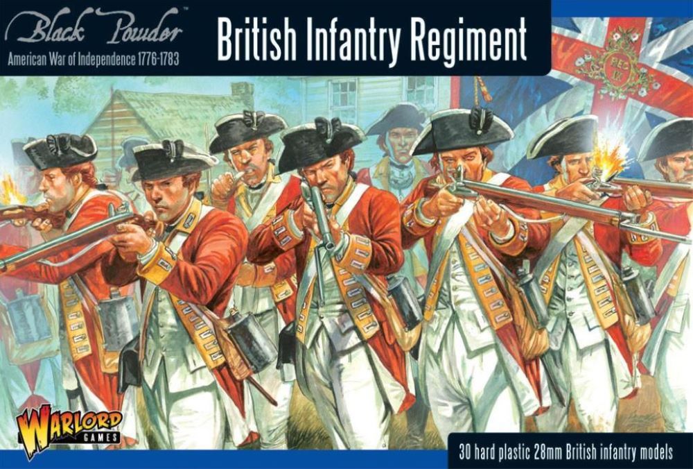 Warlord Games 28mm Black Powder: British Infantry Regiment 1776-1783 (30) (Plast