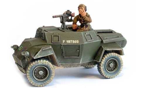 Warlord Games 28mm Bolt Action: WWII Humber British Scout Car w/Brigadier Joe Va