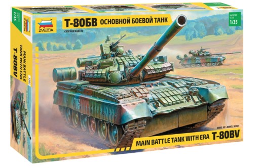 Image 0 of Zvezda 1/35 Soviet T80BV Tank w/ERA