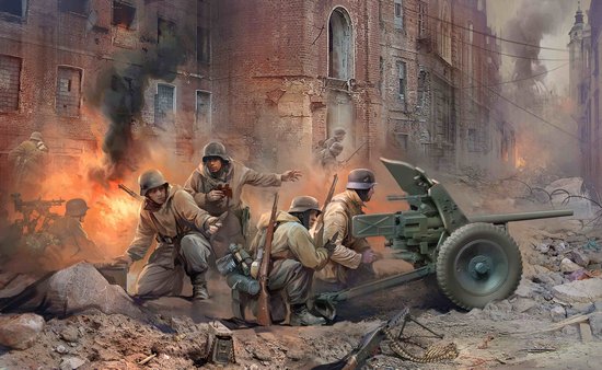 Image 0 of Zvezda 1/35 German Anti-Tank Pak 36 Gun w/4 Crew
