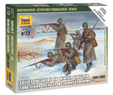 Image 0 of Zvezda 1/72 Soviet Infantry Winter Uniform 1941-42 (5) (Snap) 