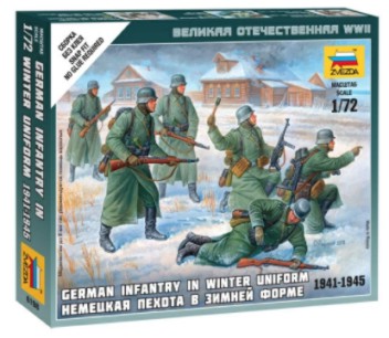 Image 0 of Zvezda 1/72 German Infantry Winter Uniform 1941-45 (5) (Snap)