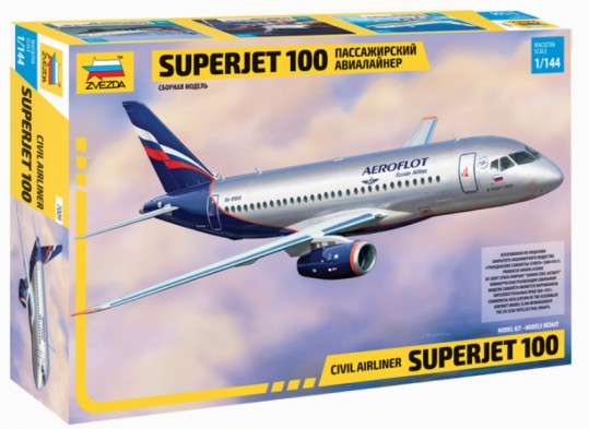 Image 0 of Zvezda 1/144 Sukhoi Superjet 100 Passenger Airliner