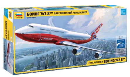 Image 0 of Zvezda 1/144 B747-8 Intercontinental Passenger Airliner