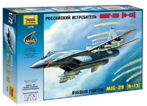 Image 0 of Zvezda 1/72 MiG29S (9-13) Russian Fighter (New Tool)