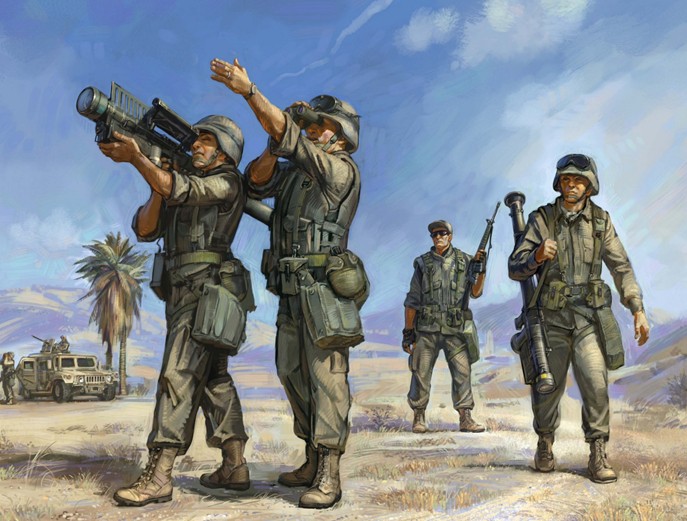 Image 0 of Zvezda 1/72 Modern US SAM FIM92 Stinger w/4 Crew (Snap)