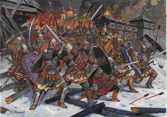 Image 0 of Zvezda 1/72 Russian Foot Warriors XIII-XIV Century (44)